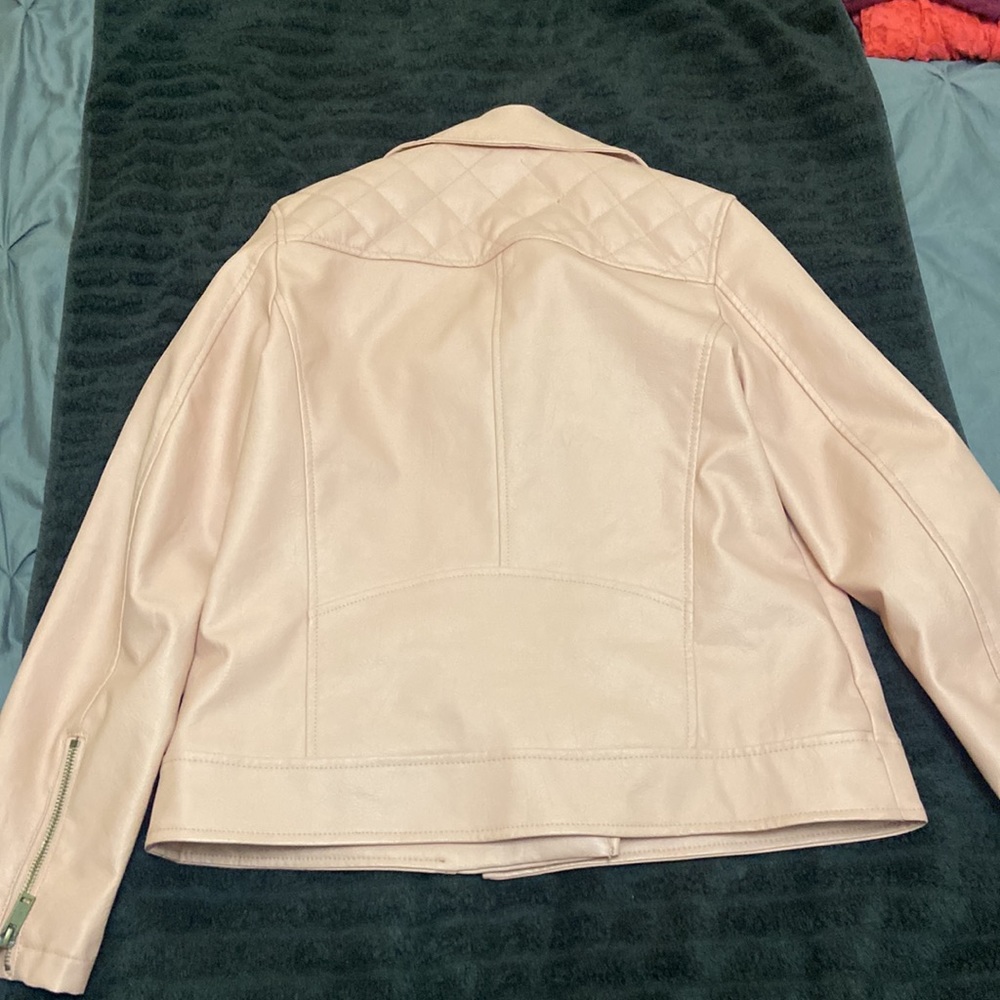 Pink leather jacket - Picture 4 of 4